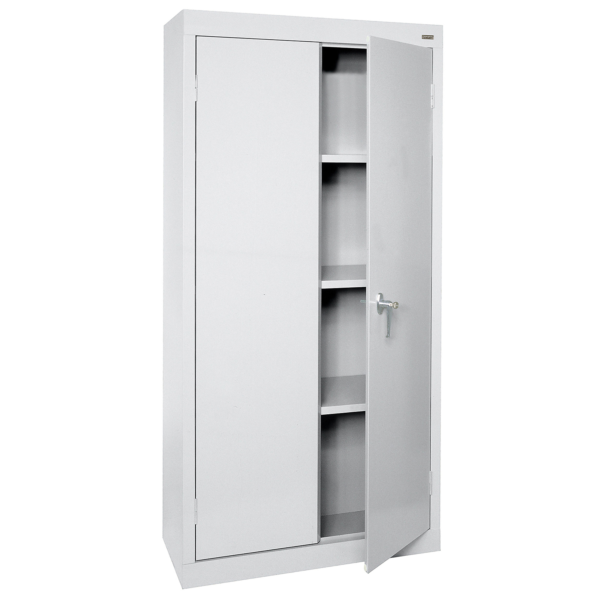 Sandusky Lee Value Line Steel Cabinet - 30in. W x 18in. D x 72in. H, Lockable, Dove Gray, Model# VF31301872-05